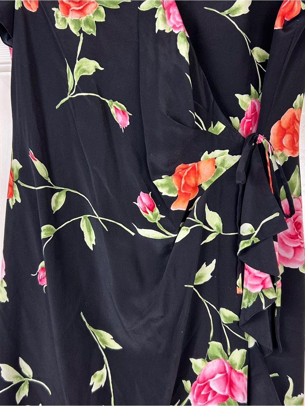 Vintage Spenser Jeremy 100% Silk Wrap Dress - Picture 3 of 15